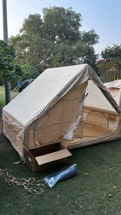 Hot Sale 5*6m Easy Setup Outdoor Waterproof Oxford Inflatable Blowup Camping Air Inflatable House Tent for Trips with Pump