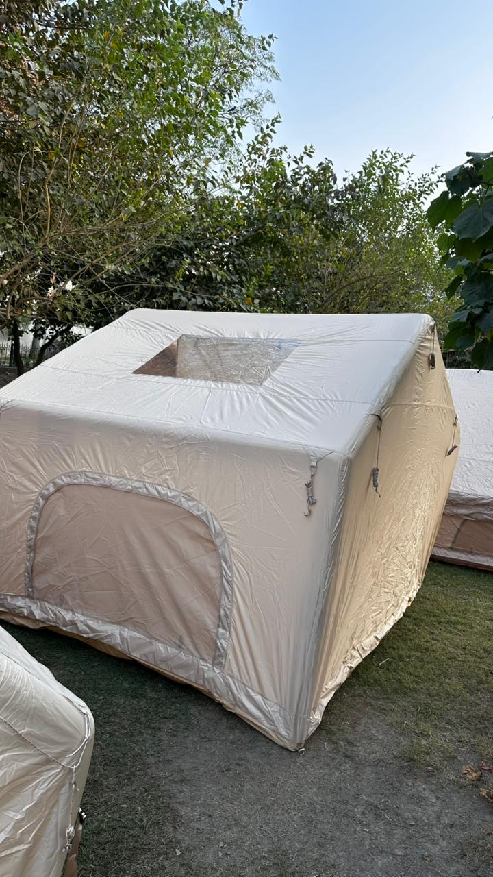 Custom Multi Persons Large Two Room Waterproof Inflatable House Air Tent Outdoor Inflatable Camping Tent