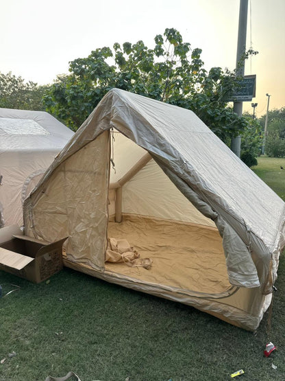 Hot Sale 5*6m Easy Setup Outdoor Waterproof Oxford Inflatable Blowup Camping Air Inflatable House Tent for Trips with Pump
