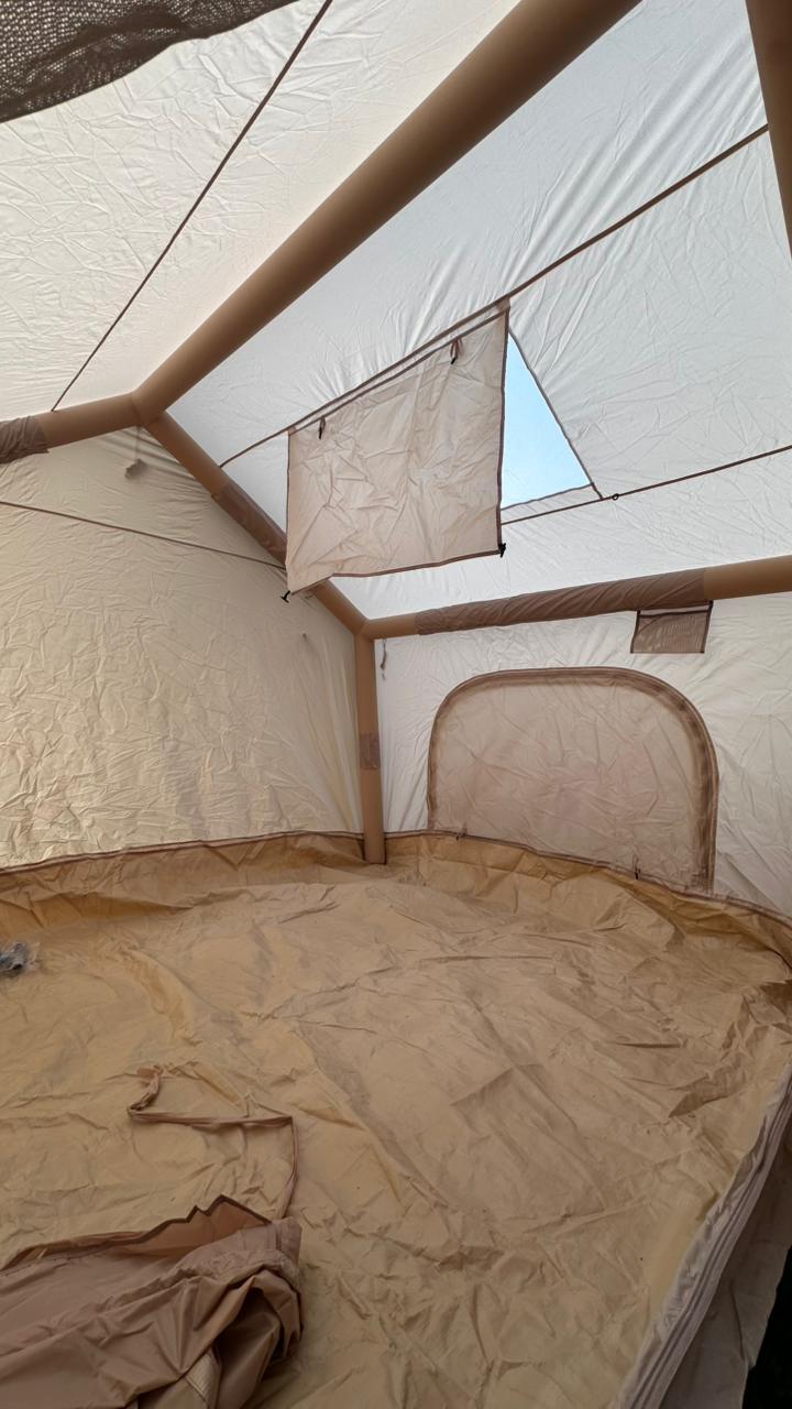 Hot Sale 5*6m Easy Setup Outdoor Waterproof Oxford Inflatable Blowup Camping Air Inflatable House Tent for Trips with Pump