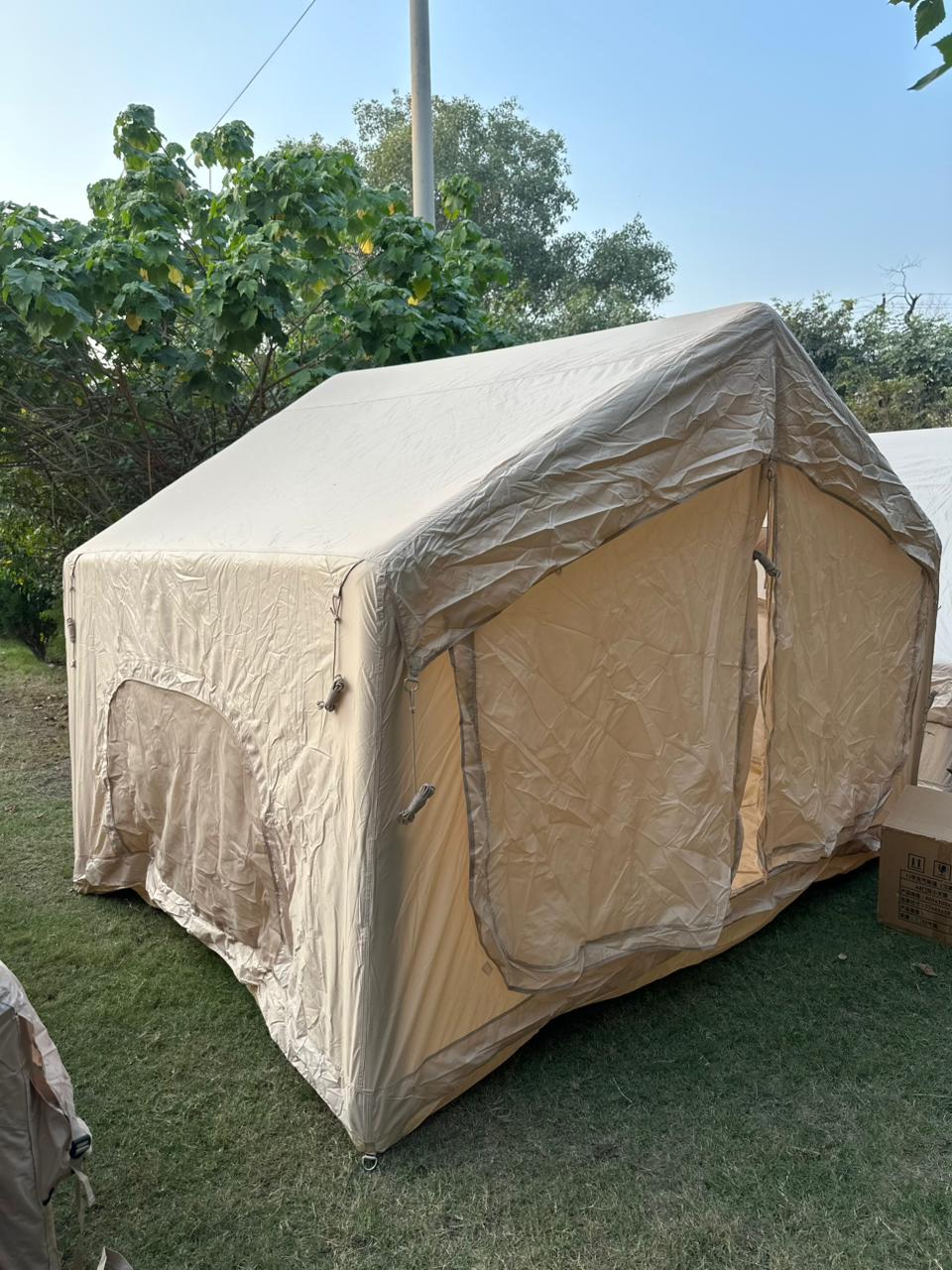 Custom Multi Persons Large Two Room Waterproof Inflatable House Air Tent Outdoor Inflatable Camping Tent