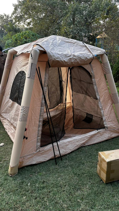 New 3-5 People Thickened Rainproof Folding Automatic Opening Camping Tent, Inflatable Tent, Outdoor Travel Supplies, Air Tent