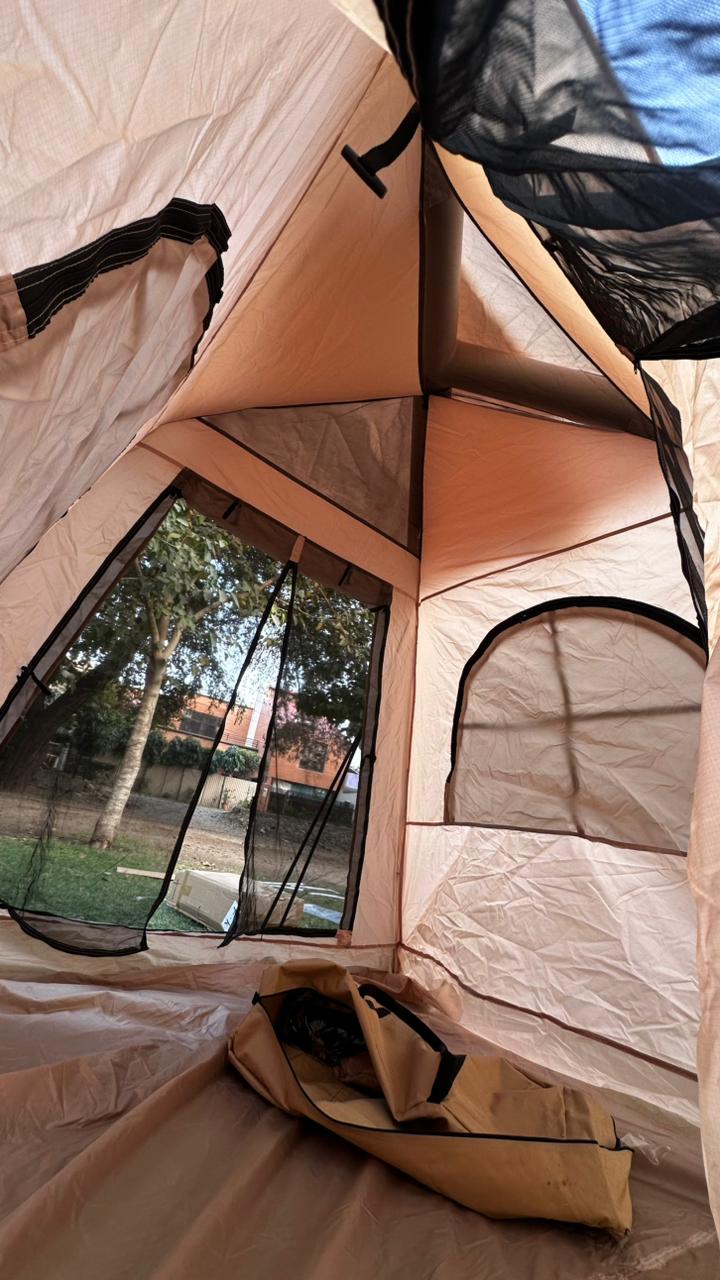 New 3-5 People Thickened Rainproof Folding Automatic Opening Camping Tent, Inflatable Tent, Outdoor Travel Supplies, Air Tent