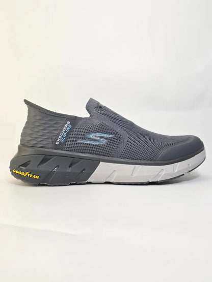 Skechers D'Lux Walker Slip In Grey Color For Men - khan American Tools