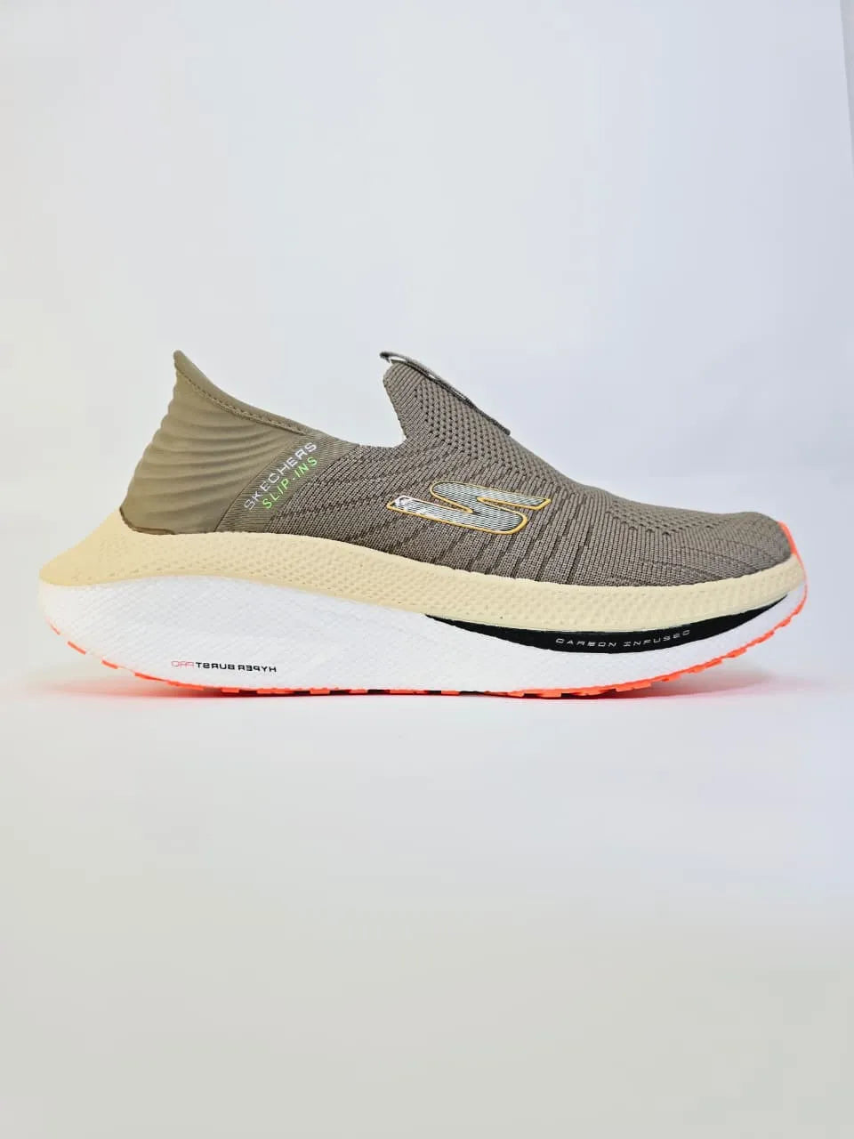 Skechers Hyper Burst Pro V2 Shoes For Men Brown - khan American Tools