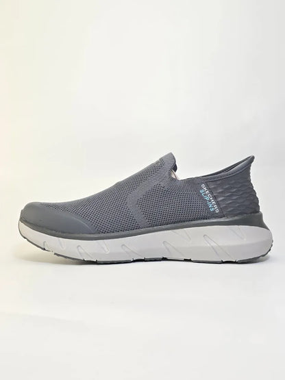 Skechers D'Lux Walker Slip In Grey Color For Men - khan American Tools