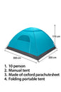 Manual Camping Tent For 10 Person | Waterproof Tent For Camping - khan American Tools