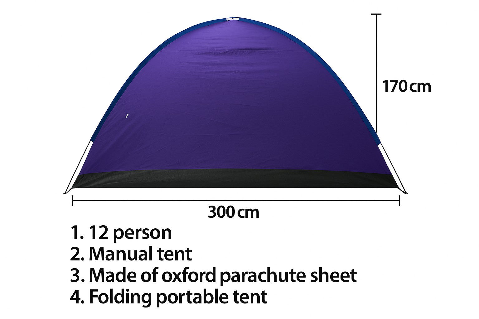 Manual Camping Tent For 12 Person | Waterproof Tent For Camping - khan American Tools