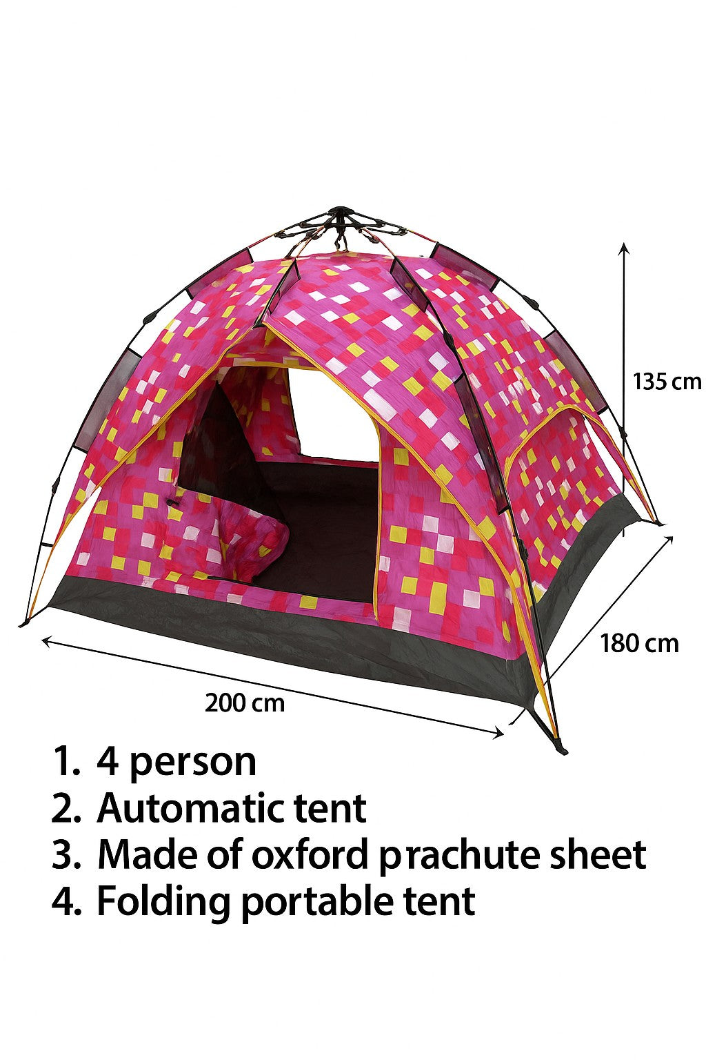Double Layer Waterproof Automatic Tent | Water proof 4 Person Automatic Dome - khan American Tools
