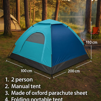 Mini Manual Tent For 2 Person | Waterproof Manual Camping Tent - khan American Tools