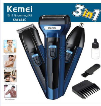 Kemei KM-6330 Hair Trimmer | Electric Hair Trimmer For Men - khan American Tools