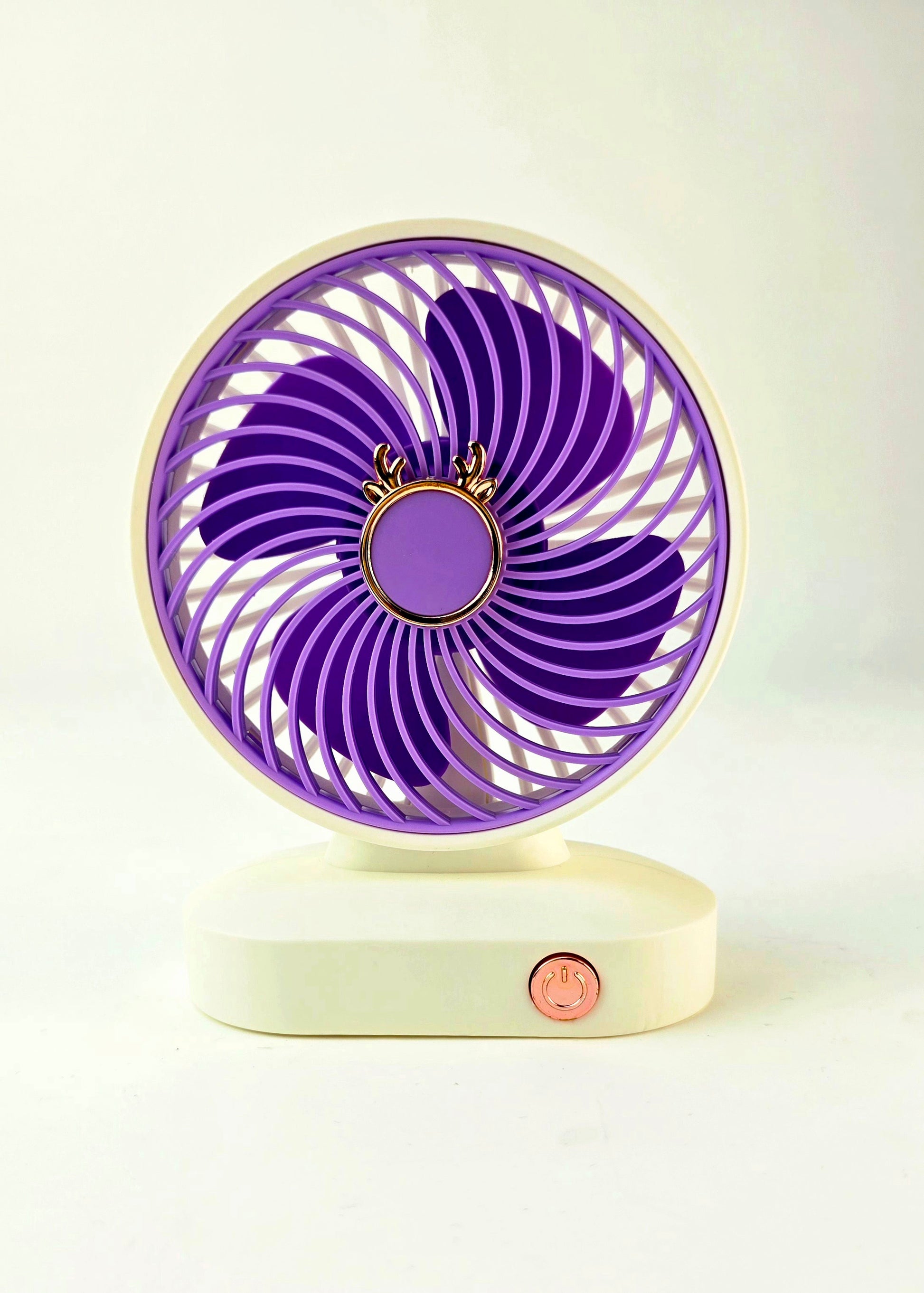 Mini Fan, USB Fan, Cute Desk Fan, Purple Table Fan, Quiet Fan, Portable Fan, Dorm Fan, Travel Fan, Small 
