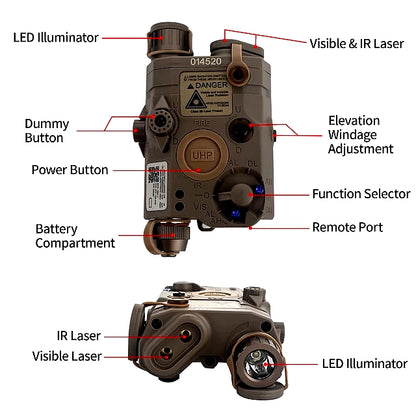 ATPIAL-C (AN/PEQ-15) Advanced Target Visible | IR Illuminator Laser System