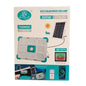 Solar-powered LED floodlight, 300w, 374 LEDs, 7500mah, 1100lm