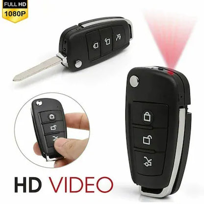 Spy Keychain Camera, Audio Video Recorder Hidden Camera Portable Indoor And Outdoor