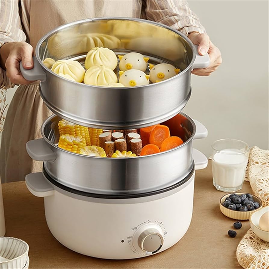 Electric Cooking Pot | Electric Cooking Steamer 1350W - khan American Tools