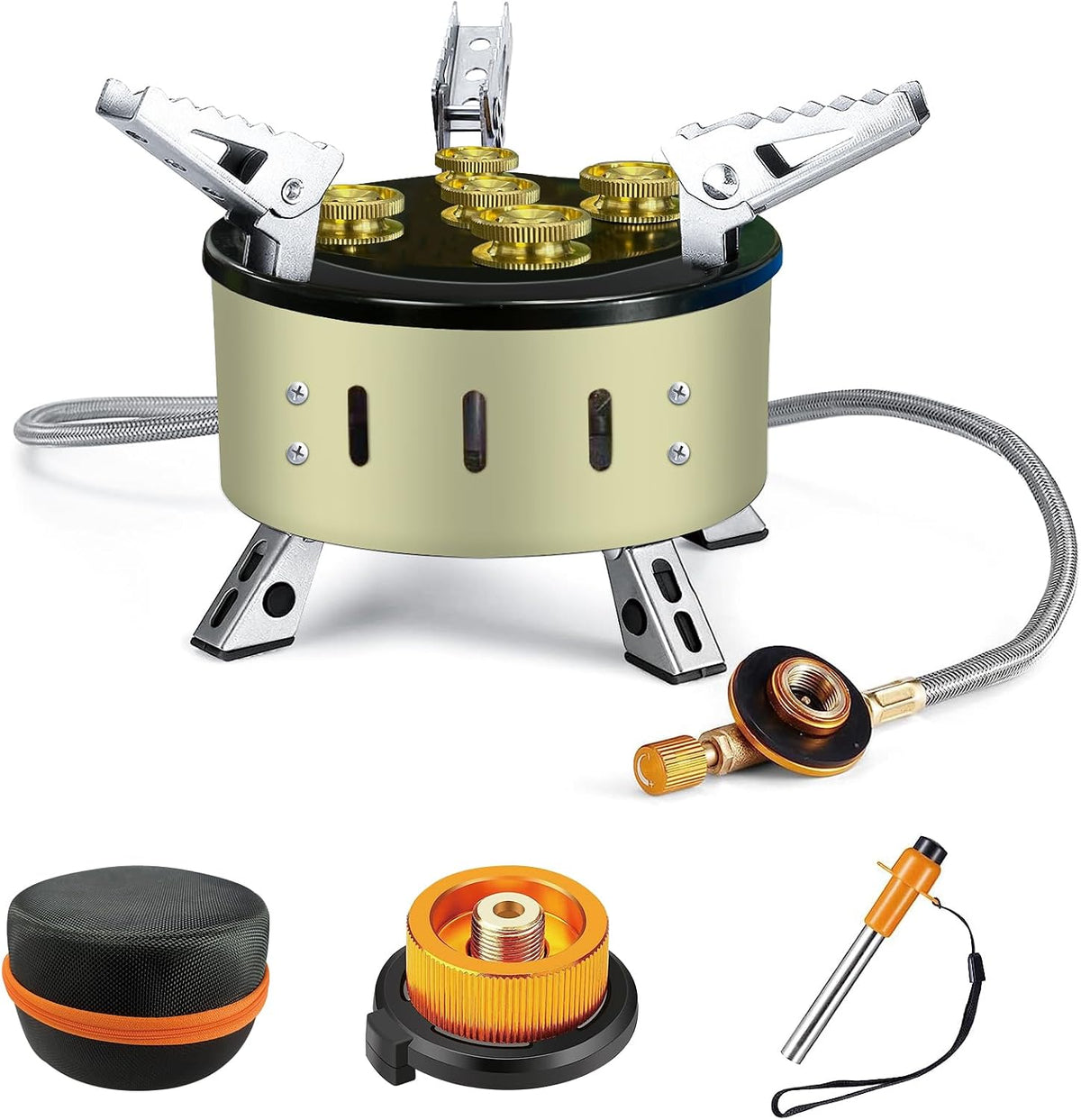 Portable Camping Gas Stove with Adjustable Flame – Lightweight Backpacking Burner for Outdoor Cooking