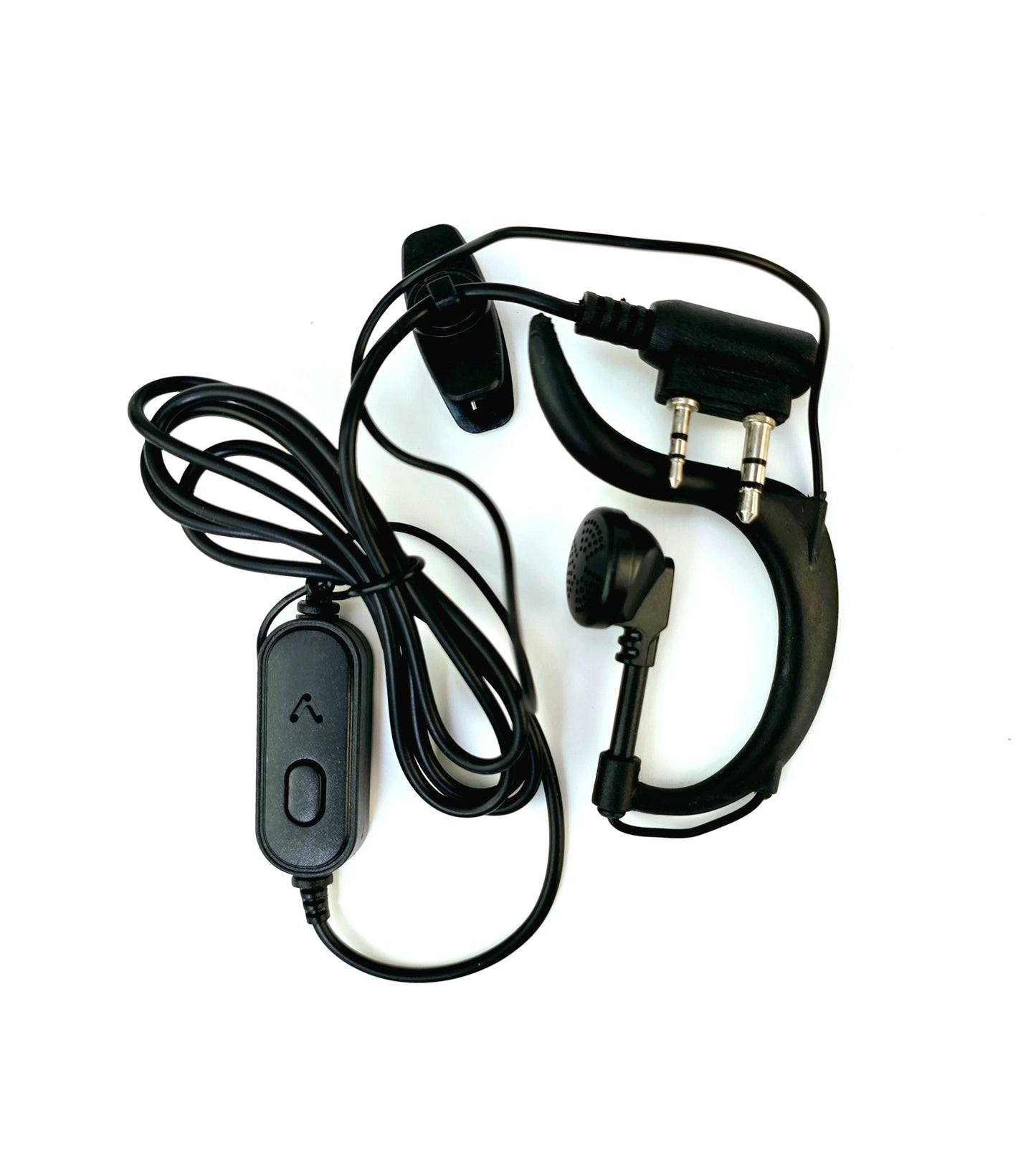 Close-up of Motorola two-way radio used for industrial communication hand free of walkie talkie 