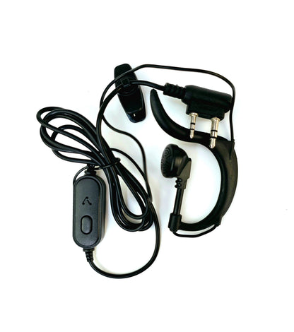 Close-up of Motorola two-way radio used for industrial communication hand free of walkie talkie 